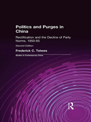 cover image of Politics and Purges in China